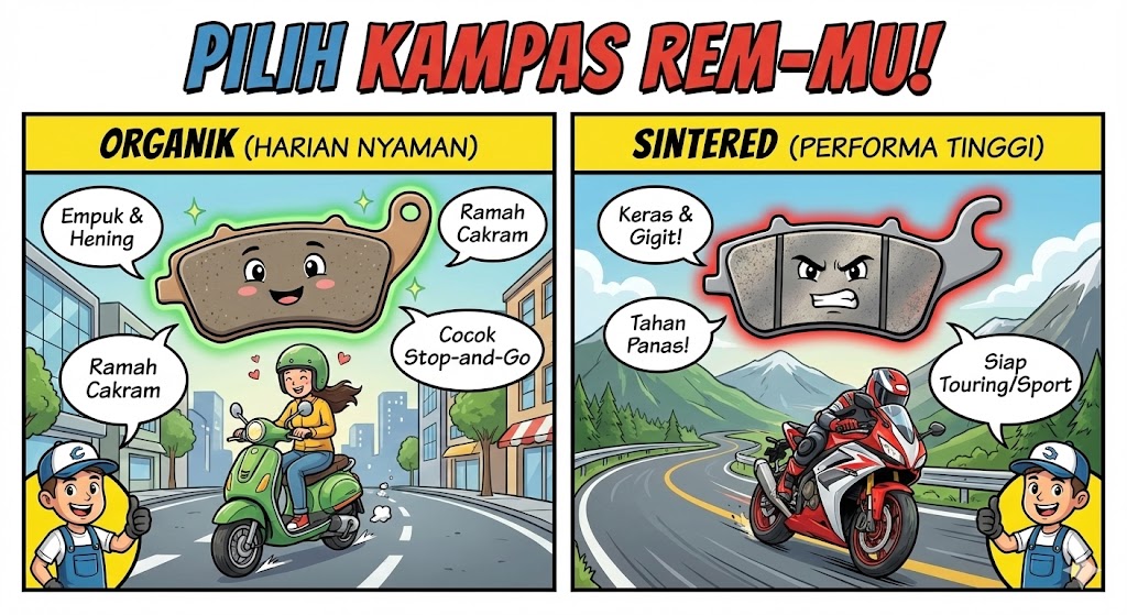 Kampas Rem Cakram: Si Kecil Penyelamat Nyawa! Bongkar Tuntas Rahasia Pilih Material & Tanda-Tanda Dia "Minta Jajan" 💸