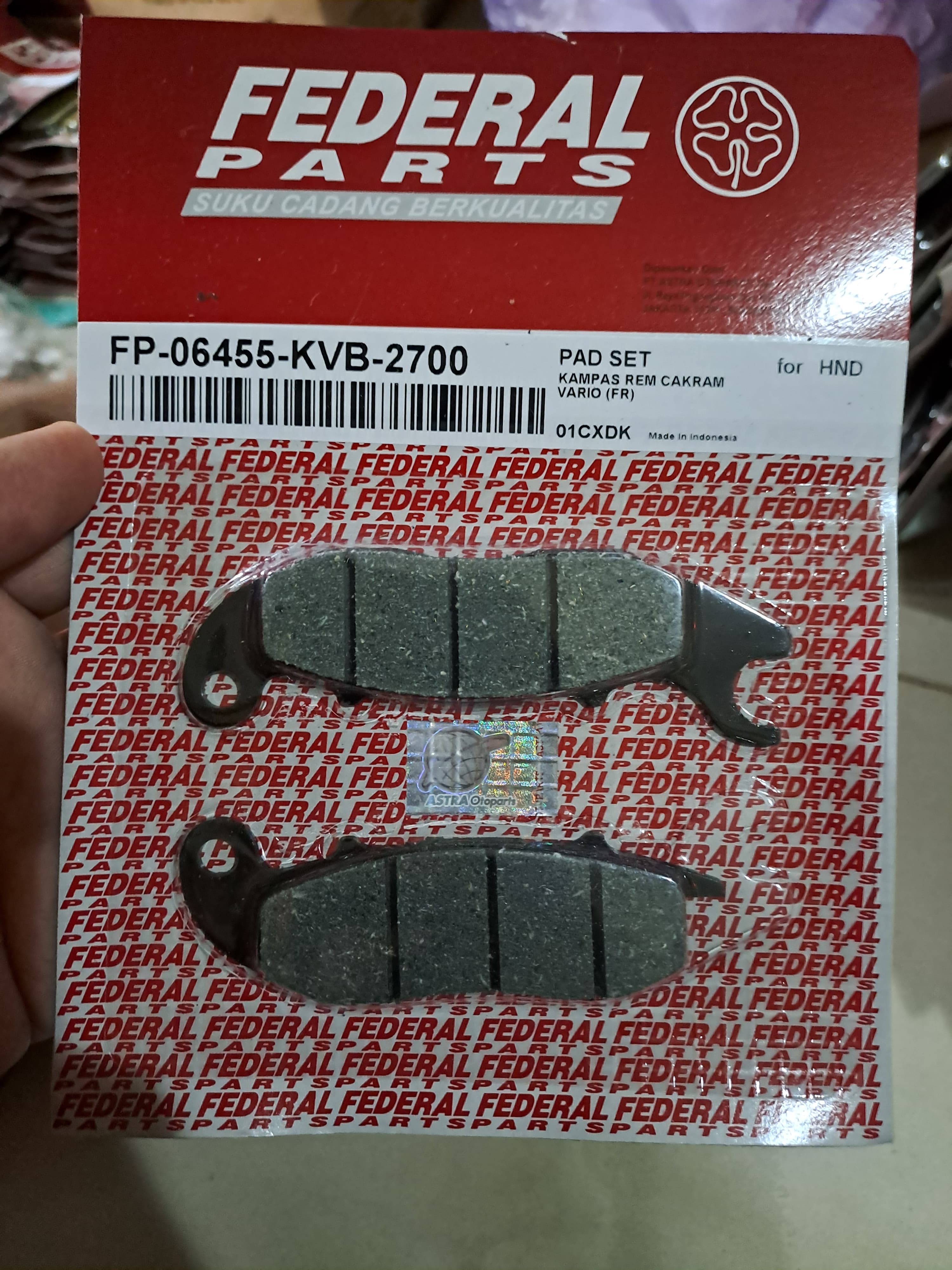 Kampas Cakram Depan Vario Pertama / CRF150 / WR155