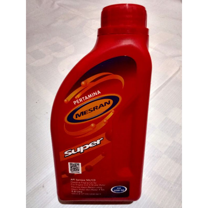 Oli Mesran Super SAE 20W-50 4T 0.8L