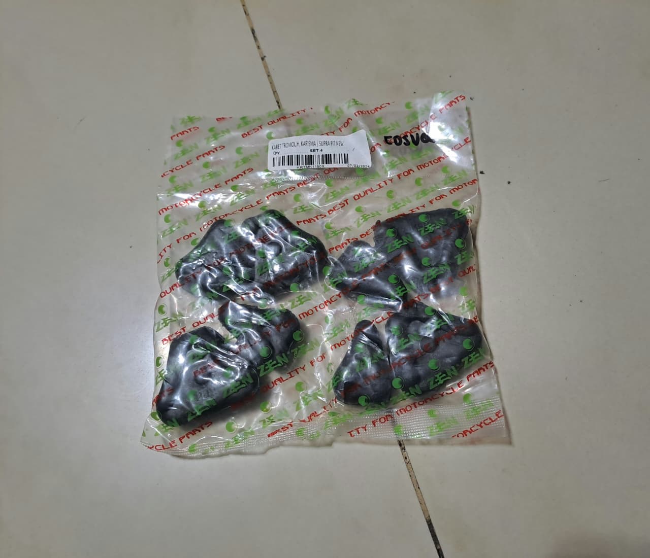 Karet Tromol Karisma / Supra Fit New - X 125 / Kirana / Revo 100 (1 SET = 4 BH)