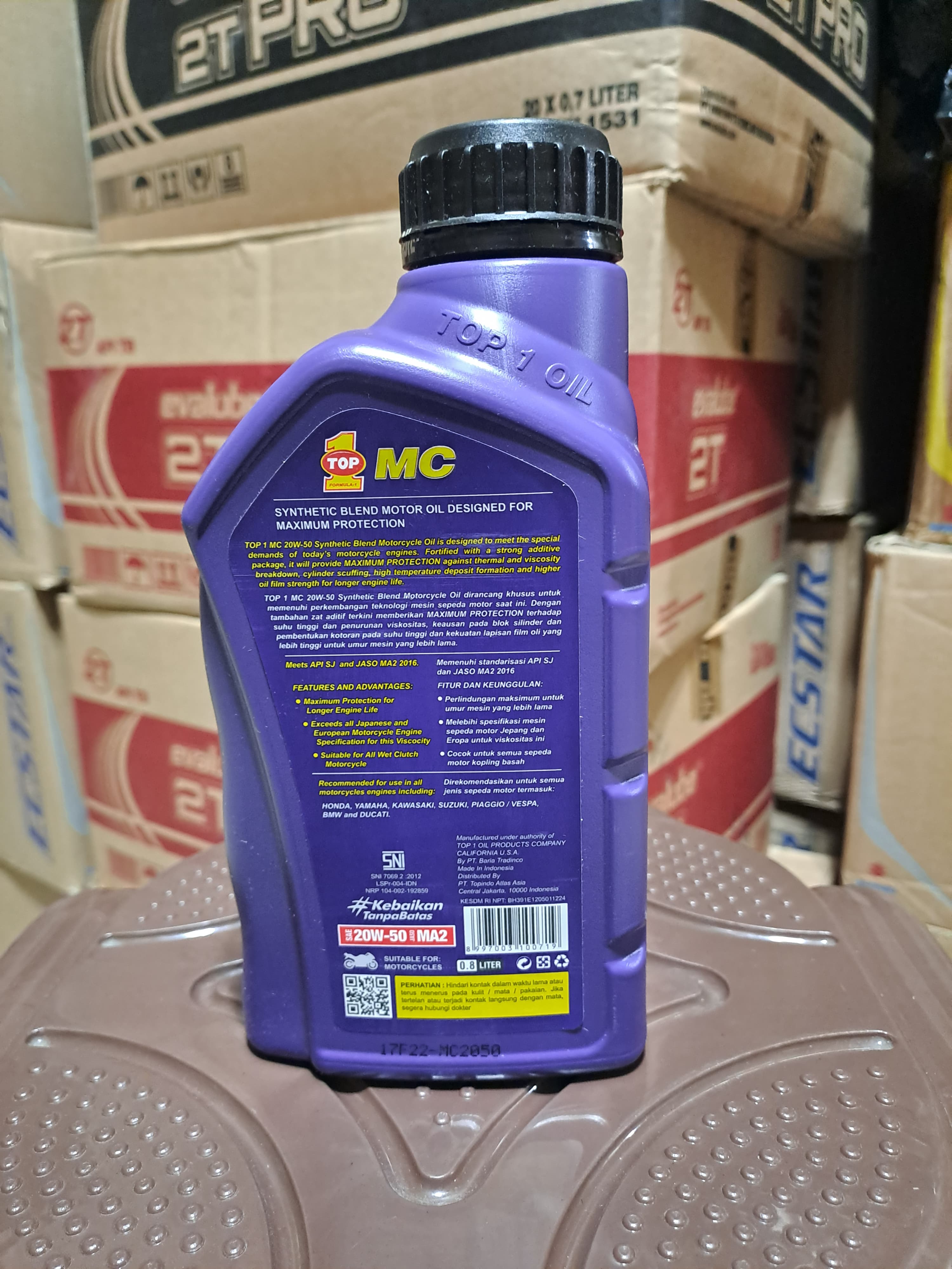 Oli MC 20W-50 4T 0.8L MA2