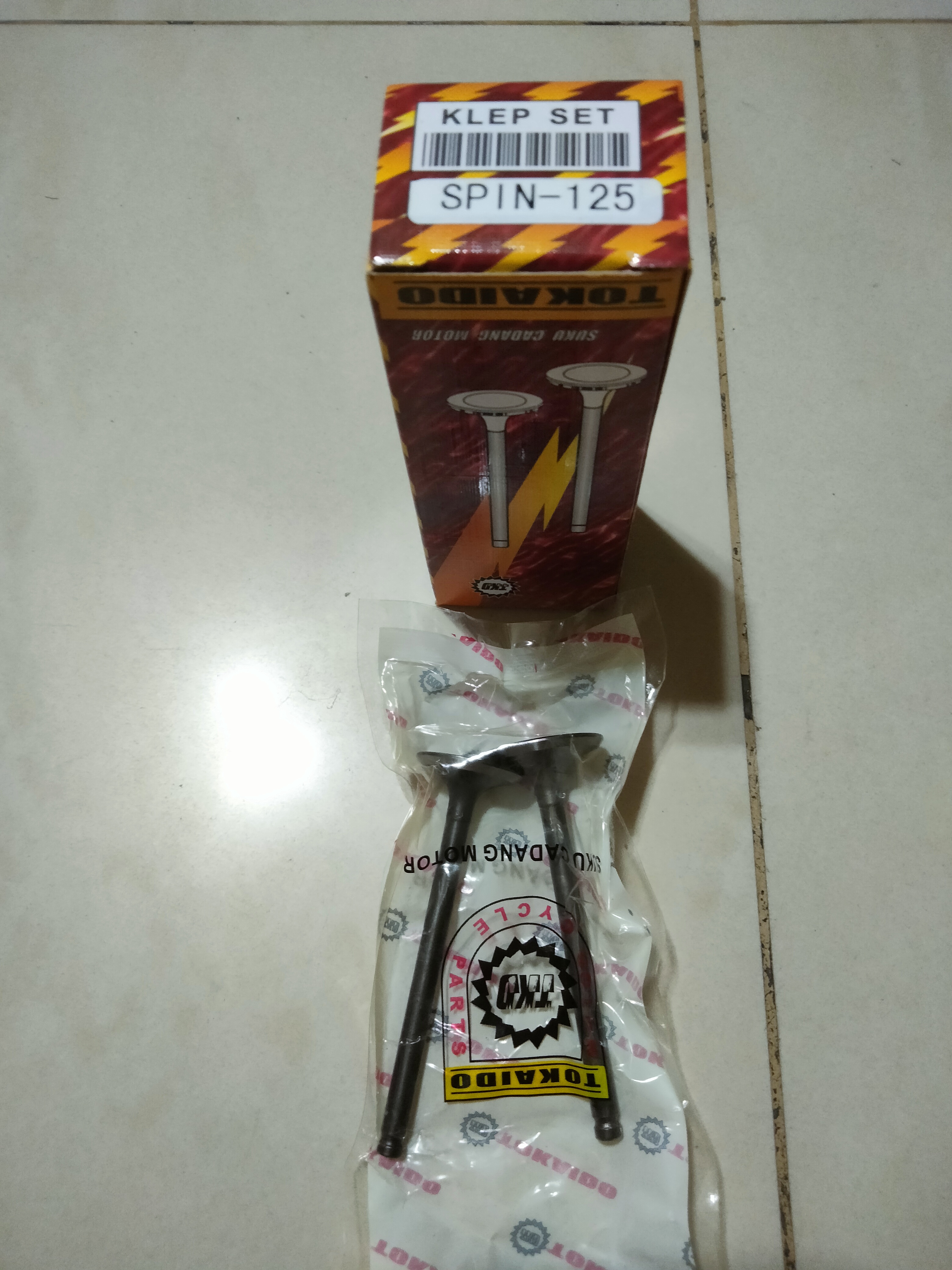 Klep Set IN/EX Spin 125 / Skywave / Skydrive / Hayate (1 PSG = 2 BH)