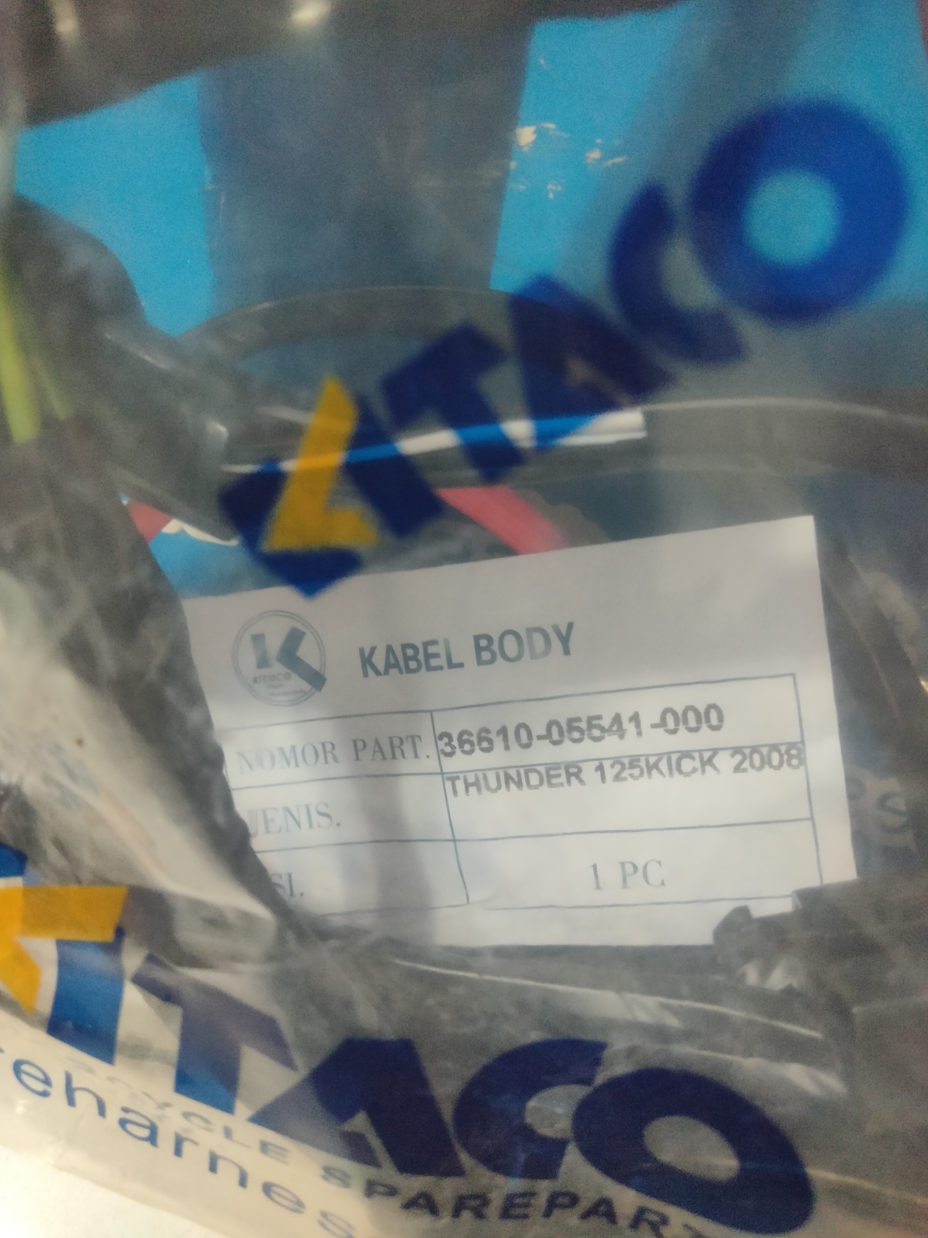 Kabel Body Thunder 125 Kick 2008 (36610-05541-000)